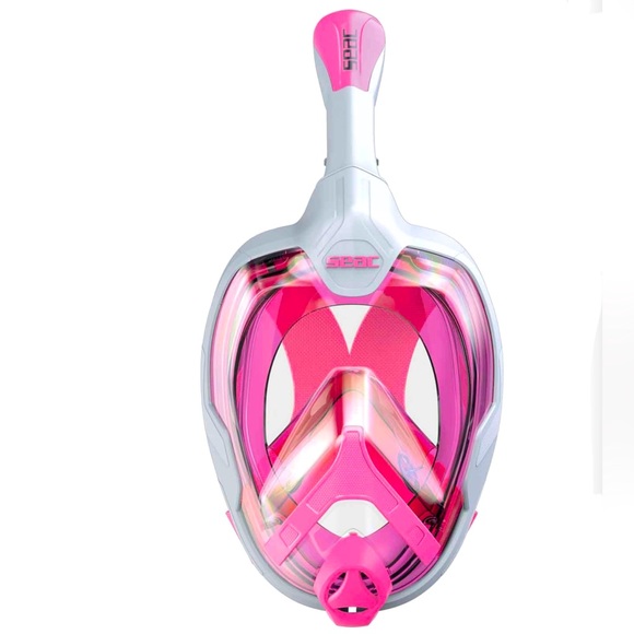 S/M Pink SEAC Magica Full Face Snorkeling Mask Anti-fog Panoramic View NEW NIP - Picture 2 of 9